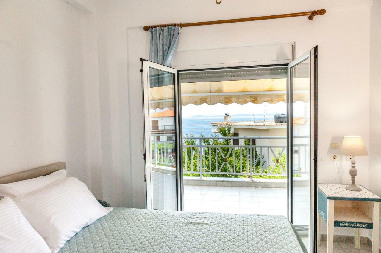 Casa Bianca Μεζονέτα Με Θέα Στη Θάλασσα Daire Neos Marmaras Dış mekan fotoğraf